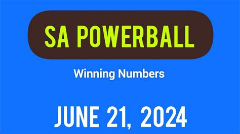 SA Powerball results Fri 28 June 2024 (2024.
